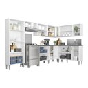 Ver imagem 5 de Cozinha Completa Multimóveis Xangai Soul FG3284 com Armário e Balcão Branca/Lacca Fumê