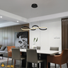 Luminária Pendente 40w 3 Temperaturas de Cor Led Design Moderno Bivolt Preto - 5