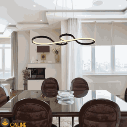 Luminária Pendente 40w 3 Temperaturas de Cor Led Design Moderno Bivolt Preto - 9