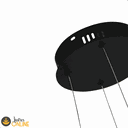 Ver mais imagens de Luminária Pendente 40w 3 Temperaturas de Cor Led Design Moderno Bivolt Preto