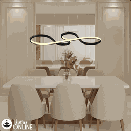 Luminária Pendente 40w 3 Temperaturas de Cor Led Design Moderno Bivolt Preto - 7