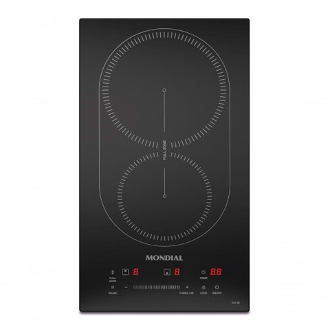 Cooktop por Indução 2 Bocas Mondial Preto 3500w Cti-02 220v