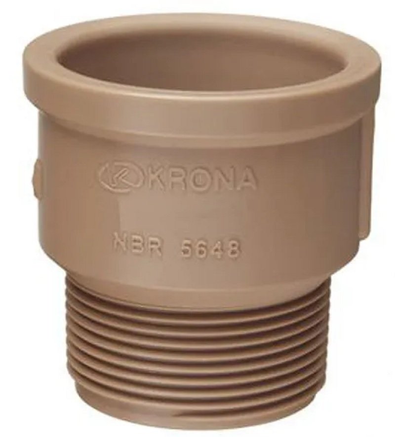 Adaptador Curto Marrom 20x1/2 Lr Krona Pct 0330 - 1