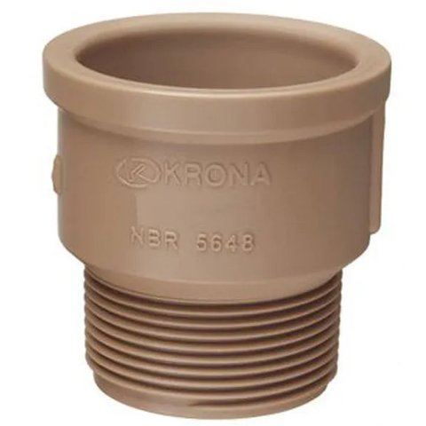 Adaptador Curto Marrom 20x1/2 Lr Krona Pct 0330