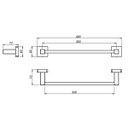Ver imagem 3 de Toalheiro para Banheiro Linear Cubit