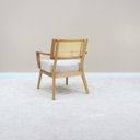 Ver imagem 6 de Poltrona Sofia Estofada em Madeira Amêndoa com Tela Sextavada