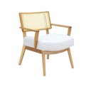 Ver imagem 2 de Poltrona Sofia Estofada em Madeira Amêndoa com Tela Sextavada