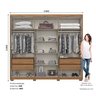 Guarda-roupa Casal 6 Portas 4 Gavetas Norton - 4