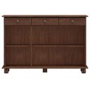 Ver imagem 3 de Aparador Buffet para Sala de Jantar 3 Portas 3 Gavetas Rústico Lazuli F06 Café - Lyam Decor