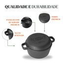 Ver imagem 2 de Panela Defumação Ferro Fundido 24x16cm 5,7l Panela Mineira