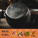 Ver imagem 3 de Panela Defumação Ferro Fundido 24x16cm 5,7l Panela Mineira