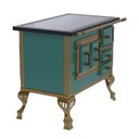 Ver imagem 4 de Fogão a Lenha N° 01 Colonial Turquesa Chapa Vitrocerâmica Saída Esquerda sem Tampa - Venax