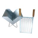 Ver imagem 3 de Churrasqueira Portátil com Grelha 32x25cm - Pop Slim Pesca e Náutica Dobrável