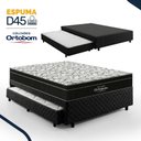 Ver imagem 5 de Bicama Box com Colchão Ortobom Airtech Ortopillow 150 D45 + Auxiliar de Espuma D28 Positanno Casal