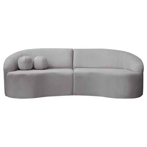 Sofá Orgânico Palermo 4 Lugares 210cm Bouclê - Sofa Store:bouclê Cinza