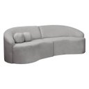 Ver imagem 3 de Sofá Orgânico Palermo 4 Lugares 210cm Bouclê - Sofa Store:bouclê Cinza