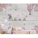 Ver imagem 4 de Papel de parede balão menina safári para quarto de bebê M² PP82
