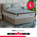 Ver imagem 5 de Cama Box Casal + Colchão Comfort Class Pillow Top 138x188 Branco/suede Bege