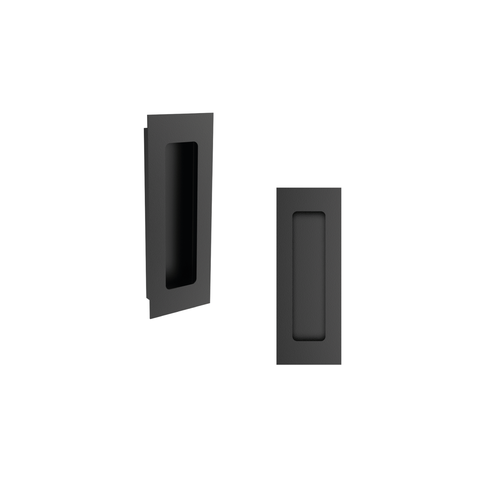 Puxador Concha/Cava 15cm em Aço Inox Cor Preto Fosco (2un)
