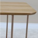Ver imagem 5 de Mesa Lateral Onix Baixa Metal e Madeira Marrom 100% MDF