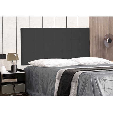 Painel Verona Cama Box Queen 160cm Suede - SSX Multicoisas - Preto