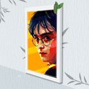 Ver imagem 1 de Quadro Decorativo Harry Potter Suspence + Vidro 33x25 Sala:branco