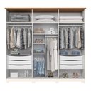 Ver imagem 5 de Guarda-roupa 6 Portas 6 Gavetas Leblon