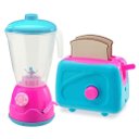 Ver imagem 1 de Kit Mini Brinquedo Cozinha Microondas E Torradeira
