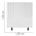 Ver imagem 3 de Cabeceira para Cama Box Casal 1,40 Cm Grécia - Oferta House Cor:branco