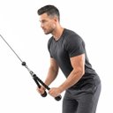 Ver imagem 7 de Puxador Corda Triceps Athletic Nylon Musculacao Crossover Pulley