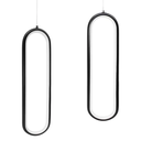 Ver imagem 2 de Luminária Pendente de Led Moderno Formato de Anel Oval Branco Quente