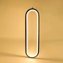 Ver imagem 6 de Luminária Pendente de Led Moderno Formato de Anel Oval Branco Quente