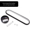 Ver imagem 5 de Luminária Pendente de Led Moderno Formato de Anel Oval Branco Quente
