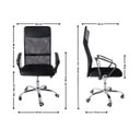 Ver imagem 4 de Kit 5 Cadeiras de Escritorio Nagano Tela Mesh Ergonômica - Preto