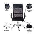 Ver imagem 3 de Kit 5 Cadeiras de Escritorio Nagano Tela Mesh Ergonômica - Preto