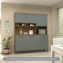 Ver imagem 1 de Cozinha Compacta 165,40cm 7 Portas e 2 Gavetas com Tampo 353 Luciane Móveis