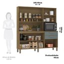 Ver imagem 2 de Cozinha Compacta 165,40cm 7 Portas e 2 Gavetas com Tampo 353 Luciane Móveis