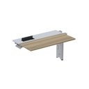 Ver imagem 1 de Complemento de Plataforma Corporativa 130x792 CPLPSC130 130cm Industrial Noce Naturalle e Cinza Marrom/Marromle