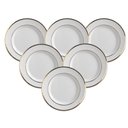 Ver imagem 1 de Conjunto de 6 Pratos de Sobremesa Relevo Ouro - 19,5cm