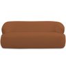 Sofá 2 Lugares Curvo Orgânico para Sala Living 150cm Barolo L06 Bouclê Terracota - lyam decor - 4