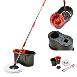 Mop Giratório com Cesto em Inox com Balde 13 Litros Centrífuga Snel Home - 8