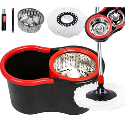 Mop Giratório com Cesto em Inox com Balde 13 Litros Centrífuga Snel Home - 2