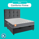Ver imagem 4 de Kit Cabeceira + Cama Box Bau + Colchão Casal D23 Pro Inducol