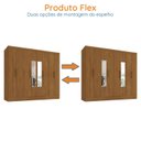 Ver imagem 5 de Guarda-roupa Casal 100% MDF com Espelho 8 Portas 4 Gavetas Jatobá Yescasa 