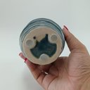 Ver imagem 5 de Vaso Home&Co Ninon Vaso Decorativo Cachepô Enfeite 16x9x9cm Cerâmica Azul