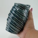 Ver imagem 2 de Vaso Home&Co Ninon Vaso Decorativo Cachepô Enfeite 16x9x9cm Cerâmica Azul