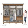 Guarda-roupa 6 Portas 6 Gavetas Leblon - 4