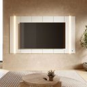 Ver imagem 1 de Painel TV até 75" Suspenso 236cm Chanfrado com LED Jasmine C04 - D'Rossi