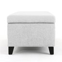 Ver imagem 6 de Recamier Bau Julia 1,20m Suede Branco - Inova Decor