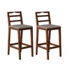 Conjunto com 2 Banquetas Madeira Maciça Denver - 1